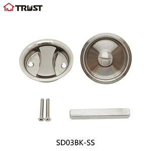 TRUST SD03BK-SS Sliding Door lock Handle Concealed Hidden Pull Handle