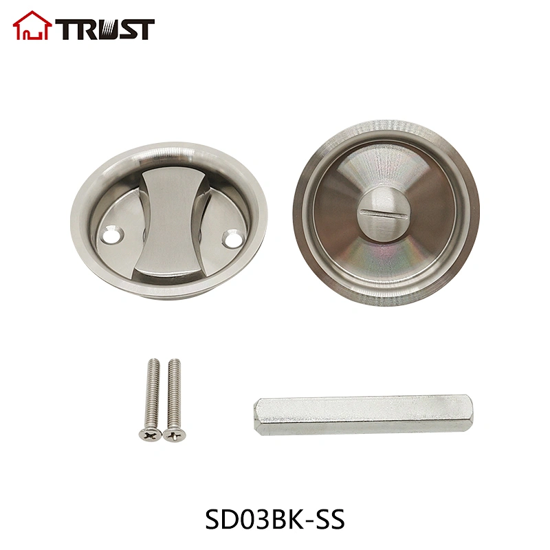 TRUST SD03BK-SS Sliding Door lock Handle Concealed Hidden Pull Handle